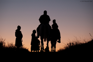 Caballeros a contraluz