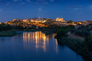 Anochece desde el Puente de Polvorines