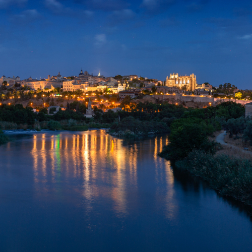 Anochece desde el Puente de Polvorines