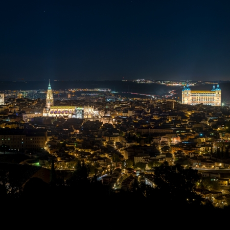 Panorámica nocturna desde la Sisla